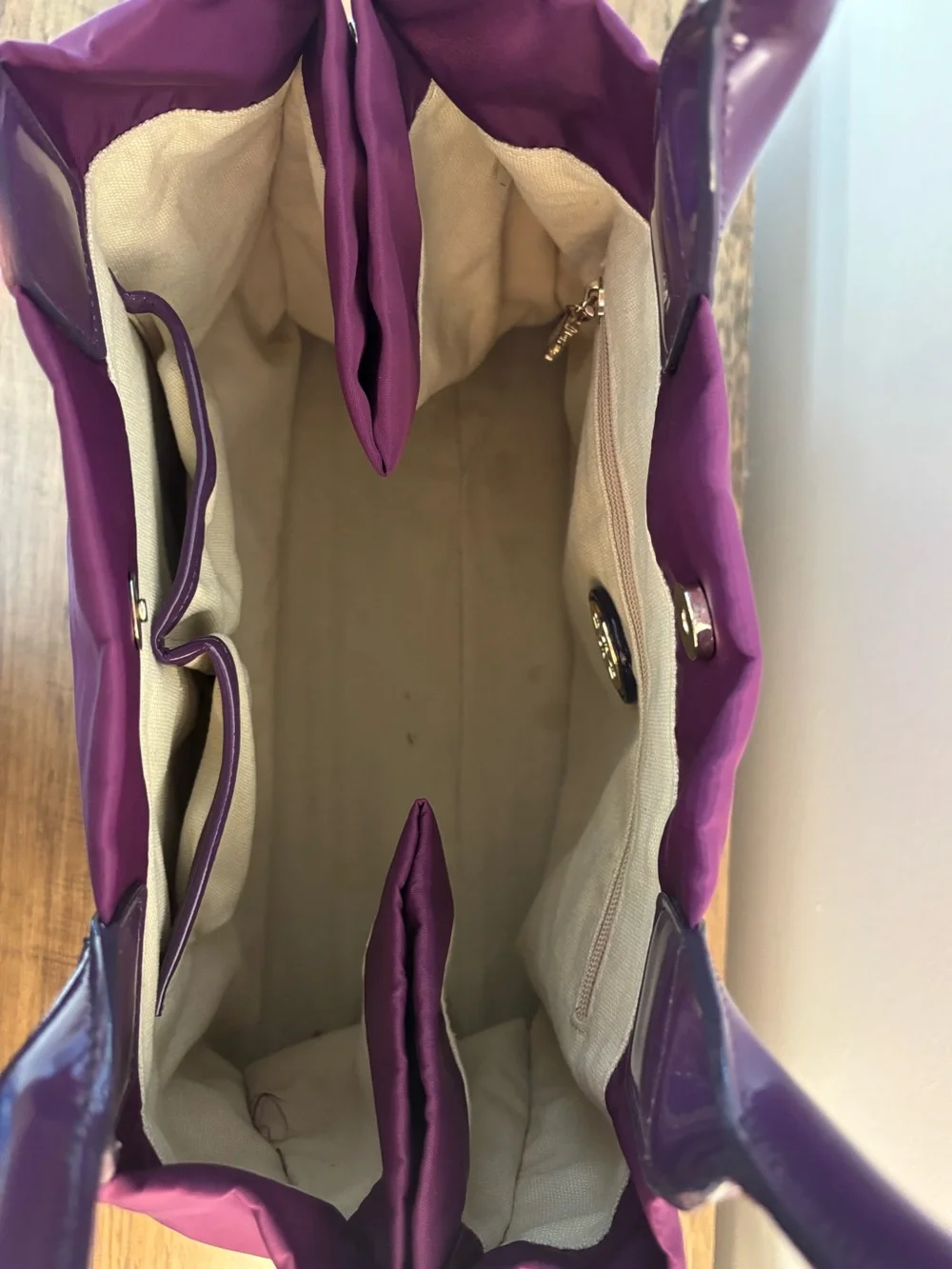 Tory Burch Purple Patent Tote - Color Discontinued